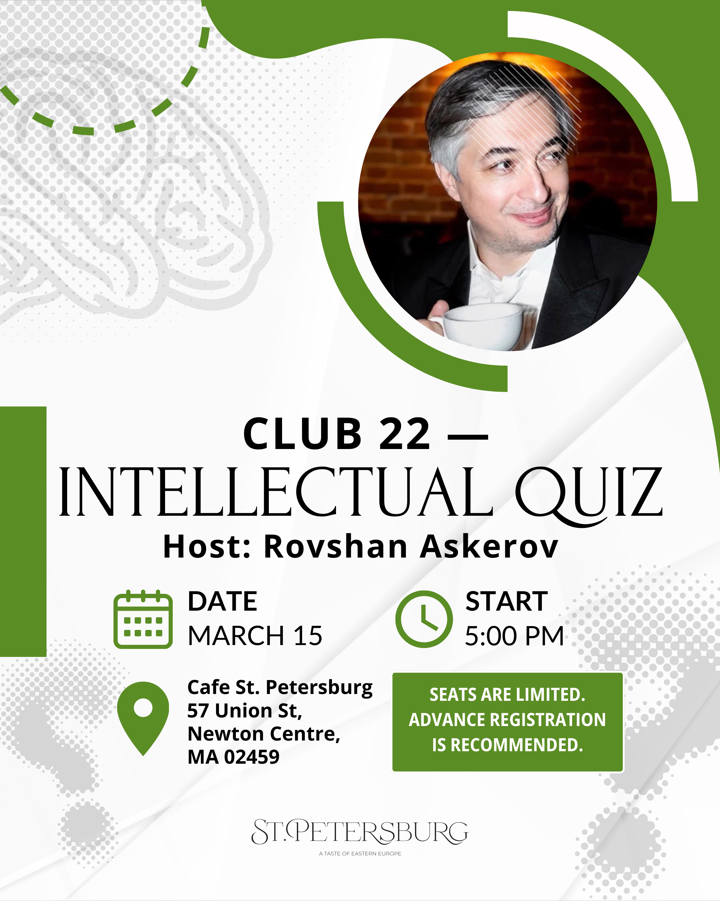 Club 22 Intellectual Quiz hosted by Rovshan Askerov