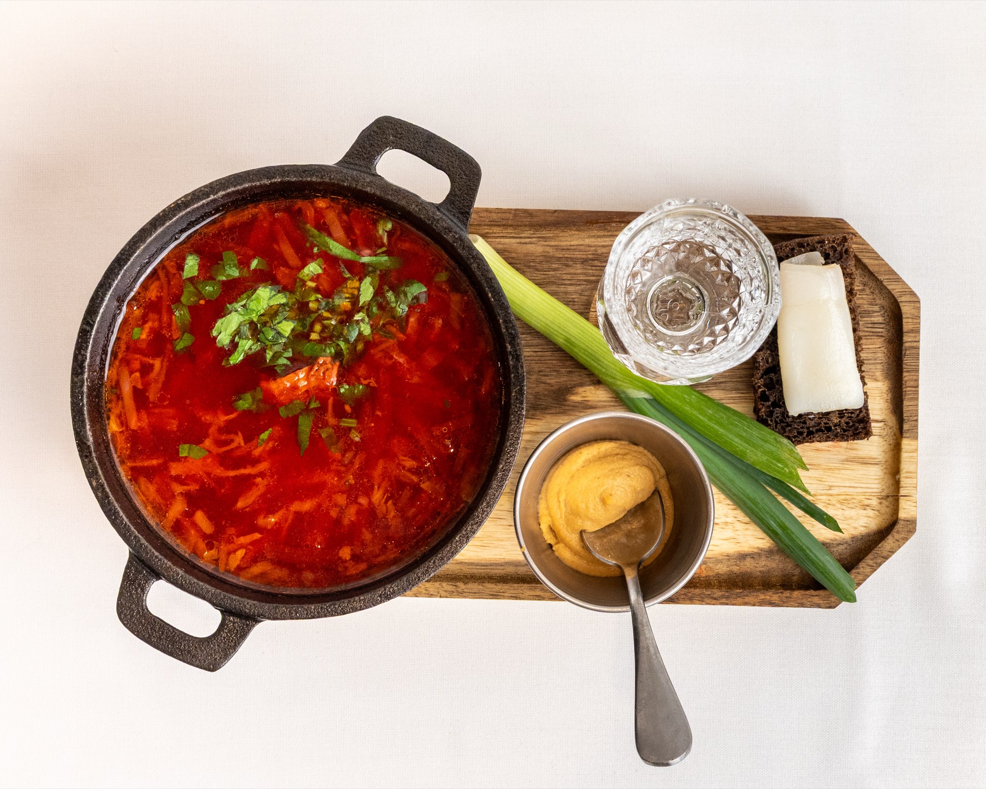 Classic Ukrainian borscht