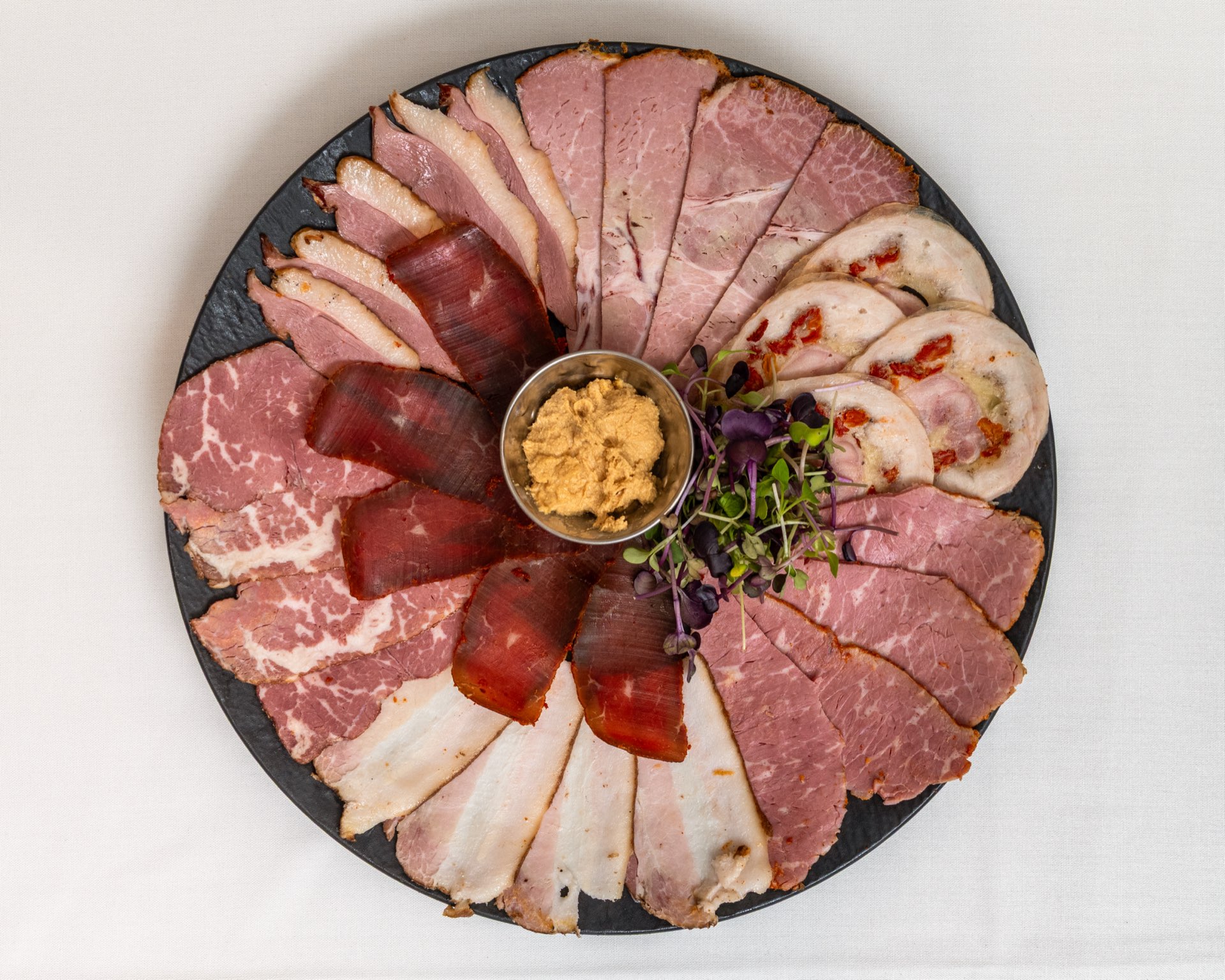 Shared plates at the table